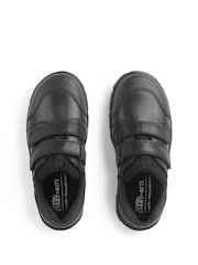 Start Rite Topic Dual Fit Rip Tape Black Leather School Shoes - Image 4 of 5