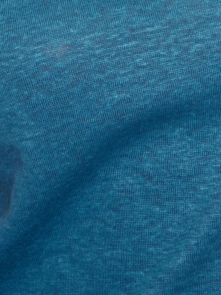 Jigsaw Blue 100% Linen Layering Vest - Image 6 of 6