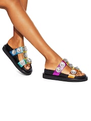 Kurt Geiger London Orson Crystal Sandals - Image 1 of 5