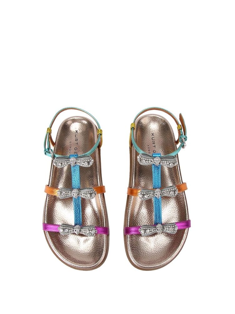 Kurt Geiger London Pierra Micro Bow Sandals - Image 3 of 5