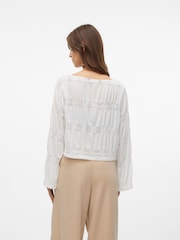 VERO MODA Boat Neck Lace Insert Blouse - Bild 4 von 6