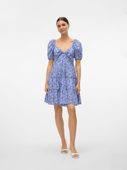 VERO MODA Puff Sleeve Smock Floral Mini Dress - Bild 2 von 7