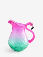 Pink/Turquoise Blue Flamingo Picnic Jug - Image 3 of 5
