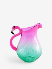 Pink/Turquoise Blue Flamingo Picnic Jug - Image 4 of 5