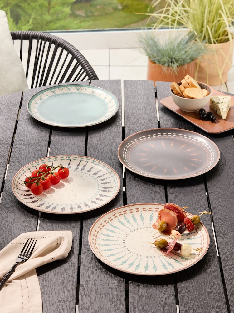 Multi Smart Global Picnic Dinnerware Set of 4 Dinner Plates - Image 1 of 5