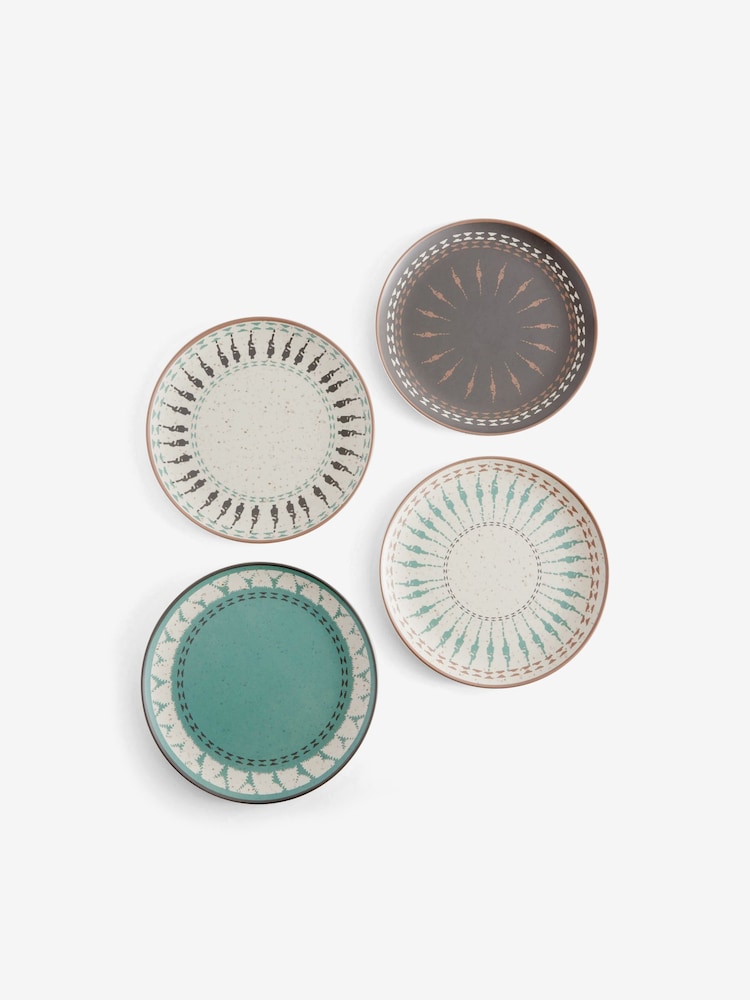 Multi Smart Global Picnic Dinnerware Set of 4 Dinner Plates - Image 2 of 5