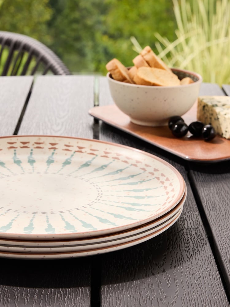 Multi Smart Global Picnic Dinnerware Set of 4 Dinner Plates - Image 5 of 5