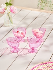 Pink Heart Picnic Serveware Set of 4 Bowls - Image 1 of 6