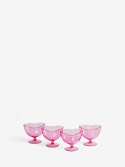 Pink Heart Picnic Serveware Set of 4 Bowls - Image 4 of 6