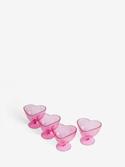 Pink Heart Picnic Serveware Set of 4 Bowls - Image 6 of 6