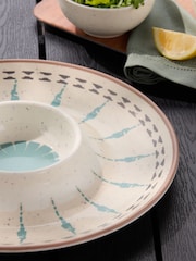 Neutral Smart Global Picnic Serveware Chip n Dip Bowl - Image 3 of 5
