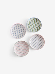 Multi Mediterranean Picnic Dinnerware Set of 4 Pasta Bowls - Image 6 of 6