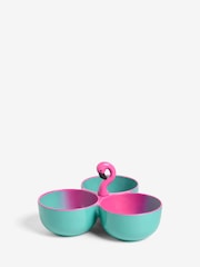 Pink/Turquoise Blue Flamingo Dip Trio - Image 4 of 5