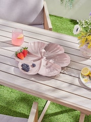 Lilac Purple Floral Picnic Serveware Chip n Dip Bowl - Image 1 of 4