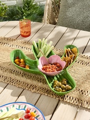 Multi Mediterranean Cactus Picnic Serveware Chip n Dip Bowl - Image 1 of 7