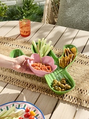 Multi Mediterranean Cactus Picnic Serveware Chip n Dip Bowl - Image 2 of 7