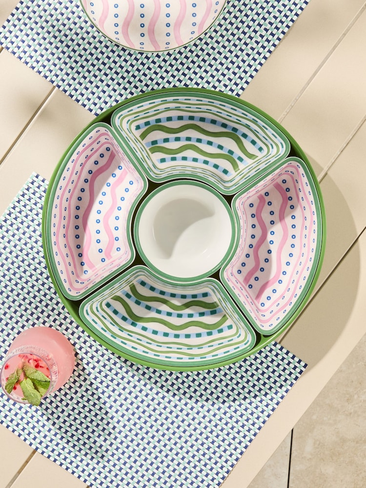 Multi Mediterranean Picnic Serveware Serving Bowl - Image 2 of 6