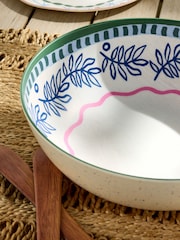 Multi Mediterranean Picnic Serveware Salad Bowl Set - Image 3 of 4