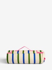 Multi Mediterranean Fleece Picnic Blanket - Image 4 of 4