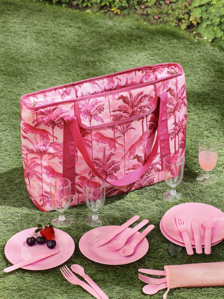 Bolso tote de picnic para 4 personas con diseño de tigres - Imagen 1 de 6