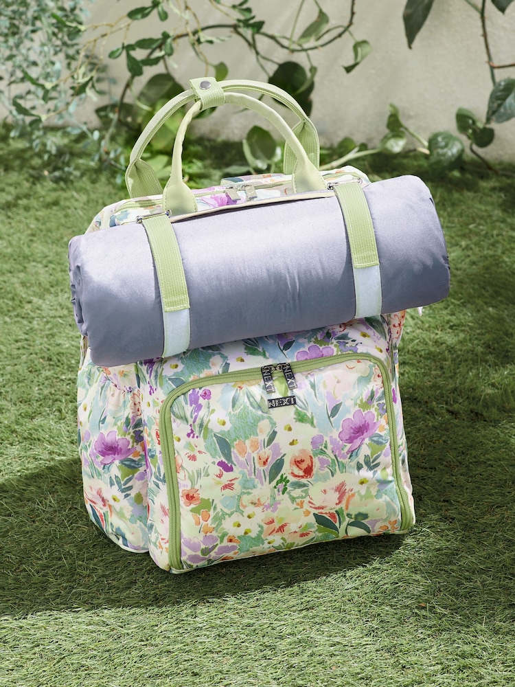 Floral 4 Person Picnic Backpack - Image 3 of 6