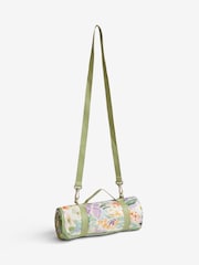 Manta de pícnic con diseño acolchado de flores - Imagen 4 de 4