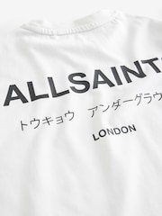 smALLSAINTS White Oversized 100% Cotton Underground Long Sleeve Crew T-Shirt - Image 7 of 7