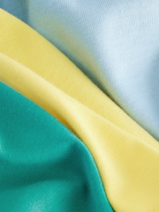 Blue/Yellow Seaside Short Sleeve Appliqué T-Shirts 3 Pack (3mths-7yrs) - Image 2 of 3