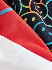 Multi Bright Happy Face Short Sleeve T-Shirts 3 Pack (3mths-7yrs) - Image 2 of 4