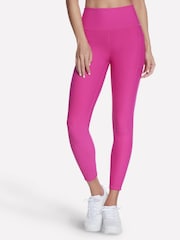 Skechers Pink Black GoFlex High Waisted Ribbed Leggings - Image 1 of 4