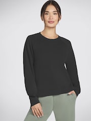 Skechers Black Skechluxe Elevate Crew Neck Sweatshirt - Image 1 of 3