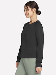 Skechers Black Skechluxe Elevate Crew Neck Sweatshirt - Image 3 of 3