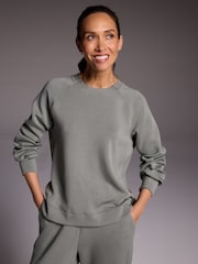 Skechers Green Skechluxe Elevate Crew Neck Sweatshirt - Image 1 of 5