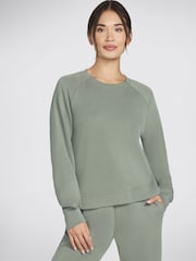 Skechers Green Skechluxe Elevate Crew Neck Sweatshirt - Image 3 of 5