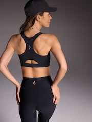 Skechers Black Goflex Joy Zip Front Bra - Image 1 of 4
