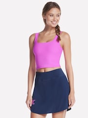 Skechers Pink Goflex Rib Longline Bra - Image 1 of 3