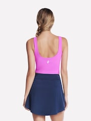 Skechers Pink Goflex Rib Longline Bra - Image 2 of 3