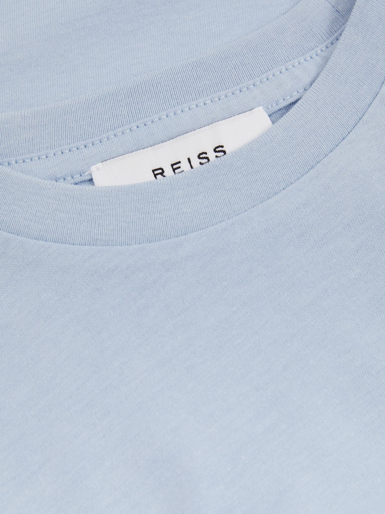 Reiss Soft Blue Bless 3-9 yrs Crew Neck T-Shirt - Image 2 of 3 Reiss Soft Blue Bless 3-9 yrs Crew Neck T-Shirt - Image 2 of 3