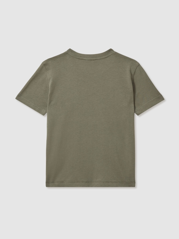 Reiss Lichen Green Bless 9-13 yrs Crew Neck T-Shirt - Image 2 of 3