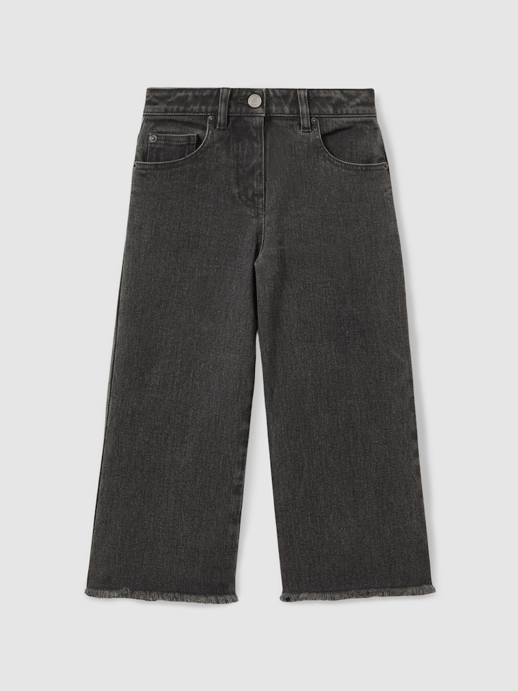 Reiss Grayson Wide Leg Frayed Jeans - Imagen 2 de 4