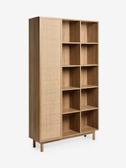MADE.COM Oak Effect Pavia Rattan Bookcase - Image 4 of 5