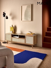 MADE.COM Oak Effect Pavia Rattan Superwide Up to 50 Inch TV Unit - Image 8 of 8