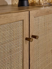 MADE.COM Oak Effect Pavia Rattan Small Sideboard - Image 3 of 4