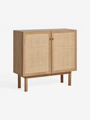MADE.COM Oak Effect Pavia Rattan Small Sideboard - Image 6 of 7