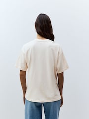 White Pure 100% Cotton Artist Editions | Frankie Thorp X Next Painted Spicy Margarita Oversize Short Sleeve T-Shirt - Image 2 of 7