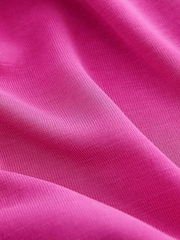 Pink Twist Detail Premium Polymodal T-Shirt - Image 7 of 7