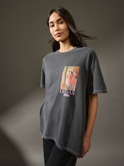 Gris de charbon de bois - T-shirt Offical License Edgar Degas Graphic Sleeve Courts  100% coton - Image 3 of 7