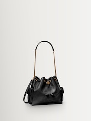 Tory Burch Black Charlie Quilted Drawstring Shoulder Bag - Image 2 of 3