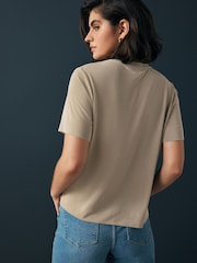Бежевий - Футболки Twist Detail Premium Polymodal - Image 3 of 8