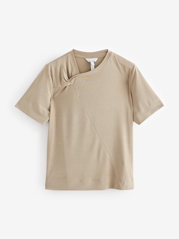 Neutral Twist Detail Premium Polymodal T-Shirt - Image 5 of 8
